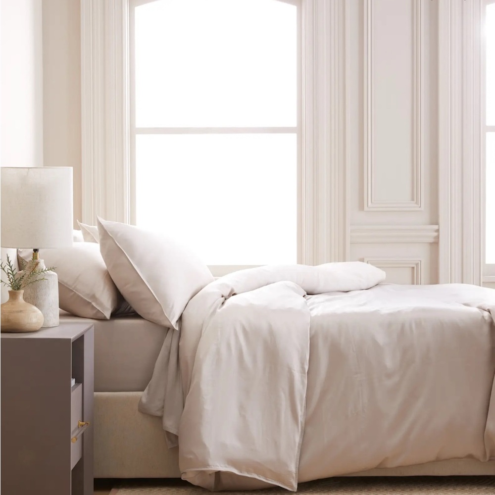 NWOT Quince King Bamboo Duvet Cover Sand - Picture 2 of 7